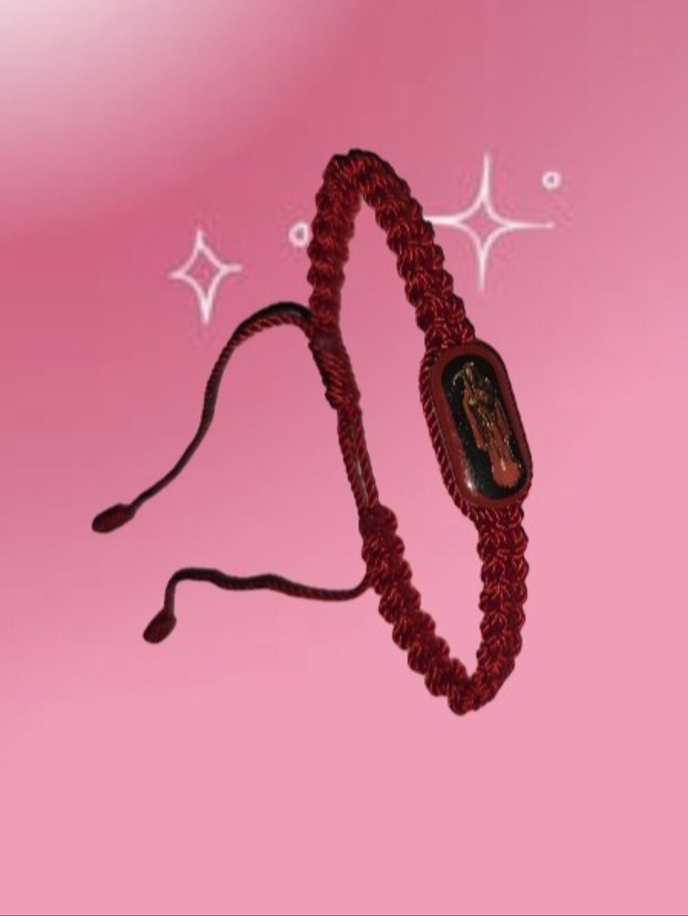 Santa Muerte Red Bracelet